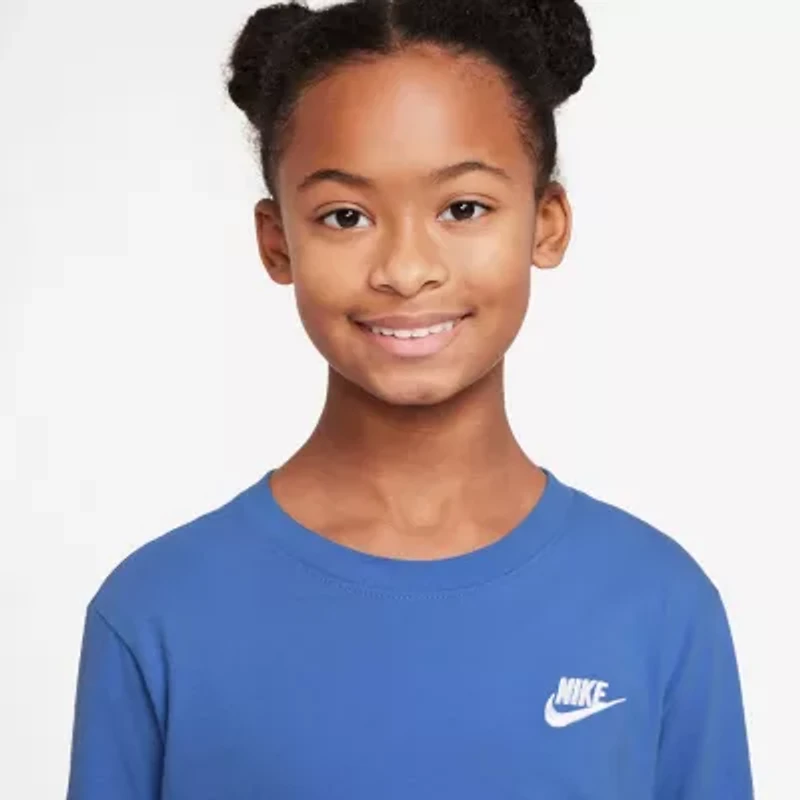 Nike Futura Big Kid Unisex Crew Neck Long Sleeve Active T-Shirt