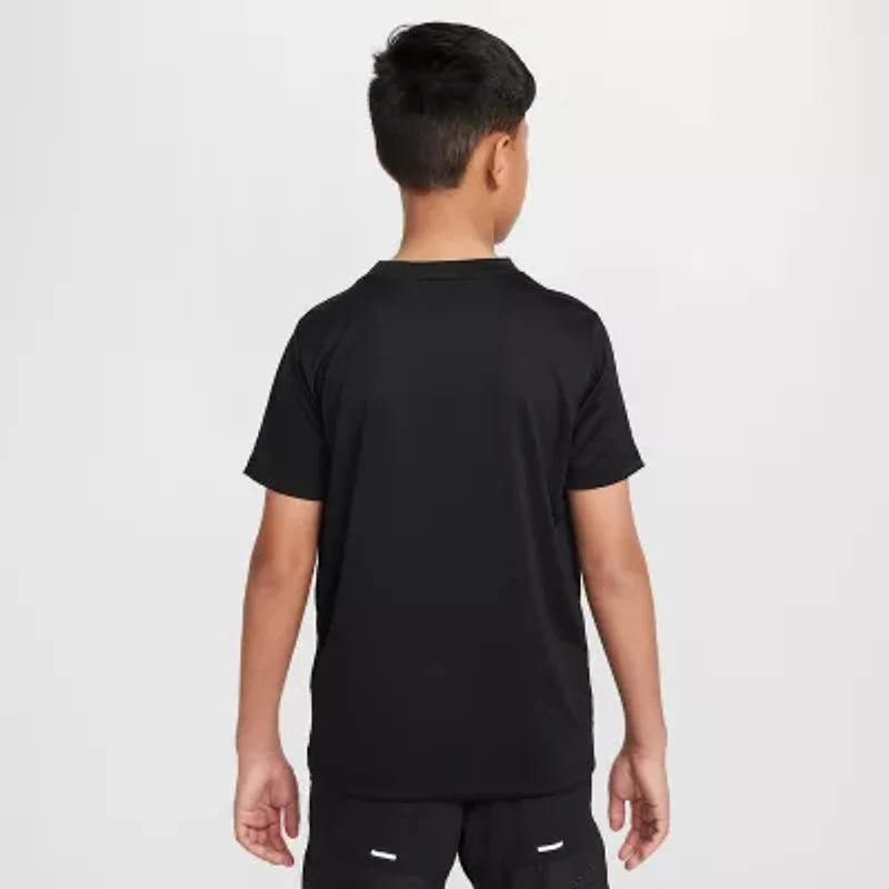 Nike Dri-Fit Big Kid Unisex Crew Neck Short Sleeve Regular Fit Graphic T-Shirt