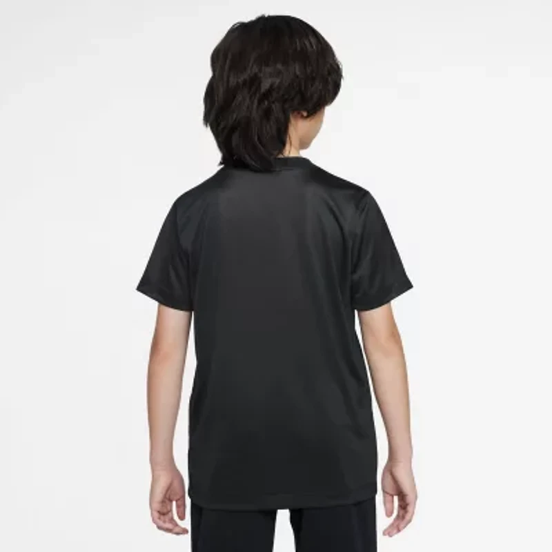 Nike Dri-Fit Big Kid Unisex Crew Neck Short Sleeve Regular Fit Graphic T-Shirt