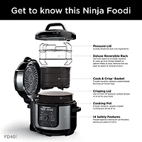 Ninja® Foodi™ 8-qt. 9-in-1 Deluxe XL Pressure Cooker & Air Fryer - Stainless Steel