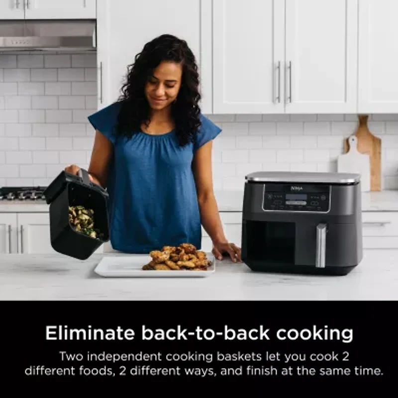 Ninja Foodi 6-in-1 8 Quart 2-Basket Air Fryer with DualZone Technology