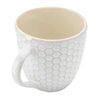 Elama Honey Bee 6 Piece Assorted 6-pc. Geometric Coffee Mug