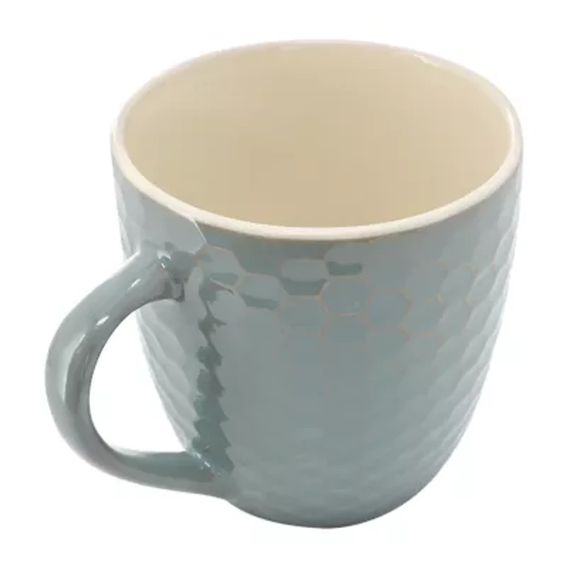 Elama Honey Bee Assorted 6-pc. Geometric Coffee Mug