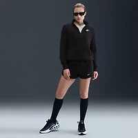 Nike Club Womens Mock Neck Long Sleeve Active Quarter-Zip Pullover