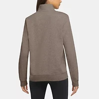 Nike Club Womens Mock Neck Long Sleeve Active Quarter-Zip Pullover