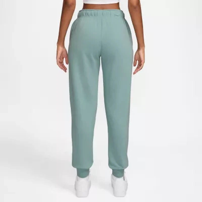 Nike Club Womens Drawstring Waist Cuffed Mid Rise Fleece Active Jogger Pant