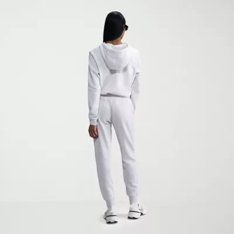Nike Club Womens Drawstring Waist Cuffed Mid Rise Fleece Active Jogger Pant