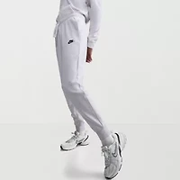 Nike Club Womens Drawstring Waist Cuffed Mid Rise Fleece Active Jogger Pant