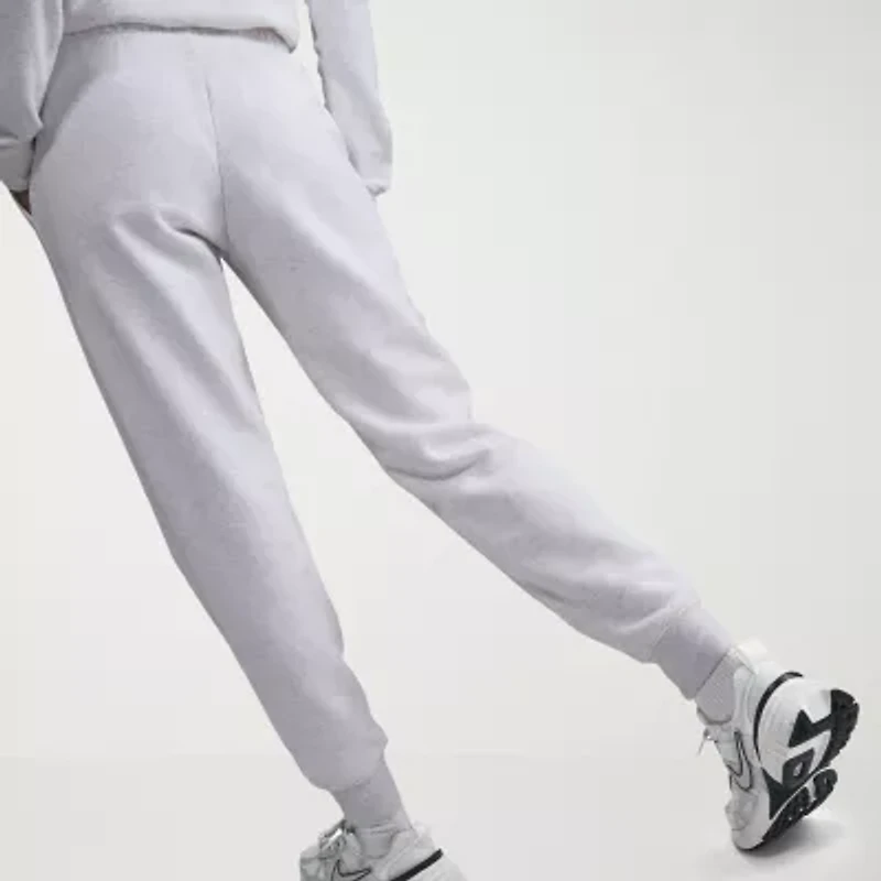 Nike Club Womens Drawstring Waist Cuffed Mid Rise Fleece Active Jogger Pant