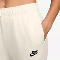 Nike Club Womens Cuffed Mid Rise Fleece Jogger
