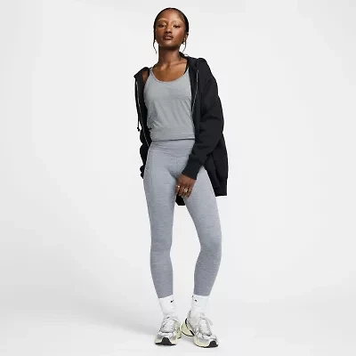 Nike Dri-Fit Womens Moisture Wicking Quick Dry High Rise Knit 7/8 Ankle Legging