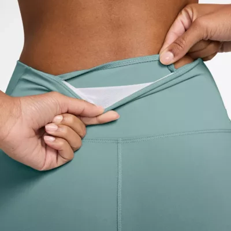 Nike Dri-Fit Womens Moisture Wicking Quick Dry High Rise Knit 7/8 Ankle Legging