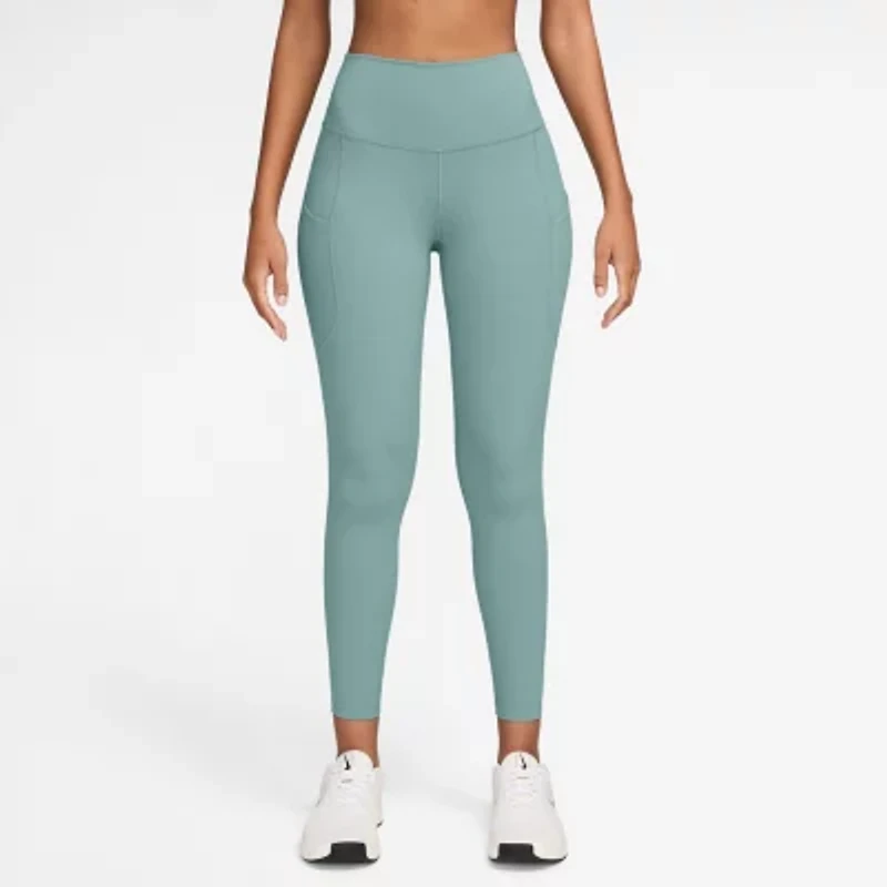 Nike Dri-Fit Womens Moisture Wicking Quick Dry High Rise Knit 7/8 Ankle Legging