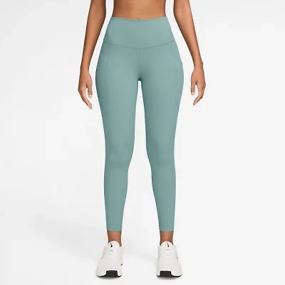 Nike Womens Moisture Wicking Quick Dry High Rise Knit 7/8 Ankle Legging
