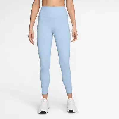 Nike Dri-Fit Womens Moisture Wicking Quick Dry High Rise Knit 7/8 Ankle Legging