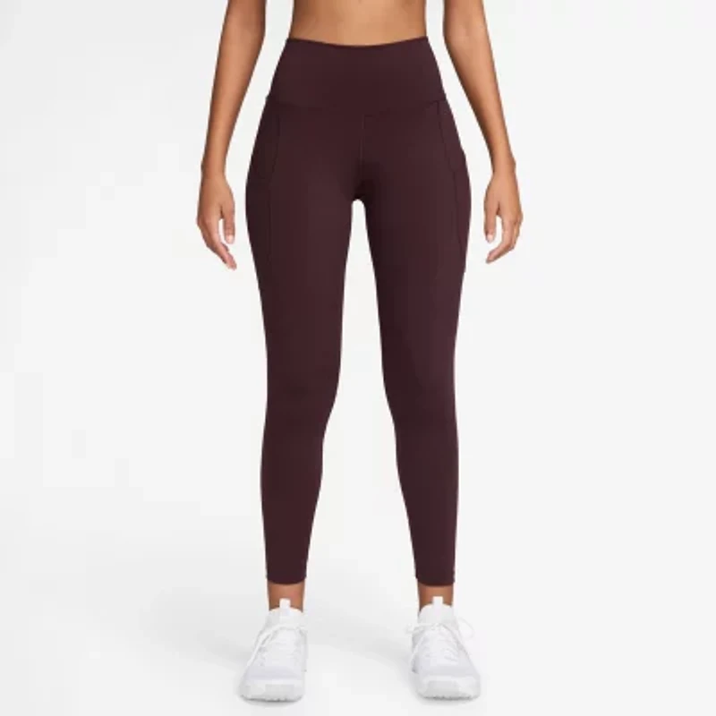 Nike Dri-Fit Womens Moisture Wicking Quick Dry High Rise Knit 7/8 Ankle Legging