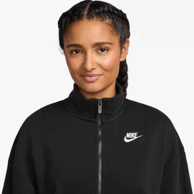 Nike Club Womens Fleece Midweight Track Jacket