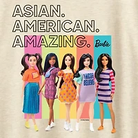 Womens Crew Neck Short Sleeve Regular Fit Barbie Graphic T-Shirt