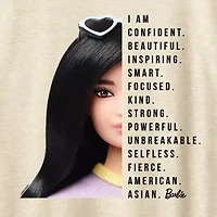Womens Crew Neck Short Sleeve Regular Fit Barbie Graphic T-Shirt