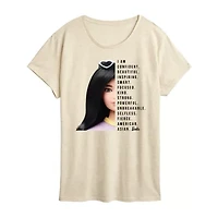 Womens Crew Neck Short Sleeve Regular Fit Barbie Graphic T-Shirt