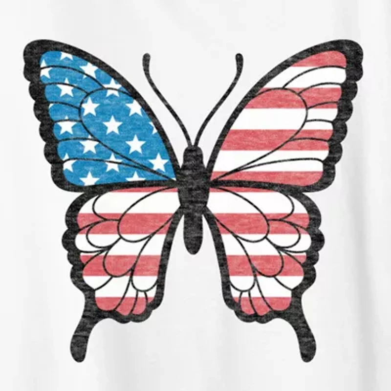 Womens Crew Neck Short Sleeve Regular Fit Graphic T-Shirt