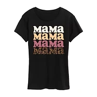 Womens Crew Neck Short Sleeve Regular Fit Graphic T-Shirt