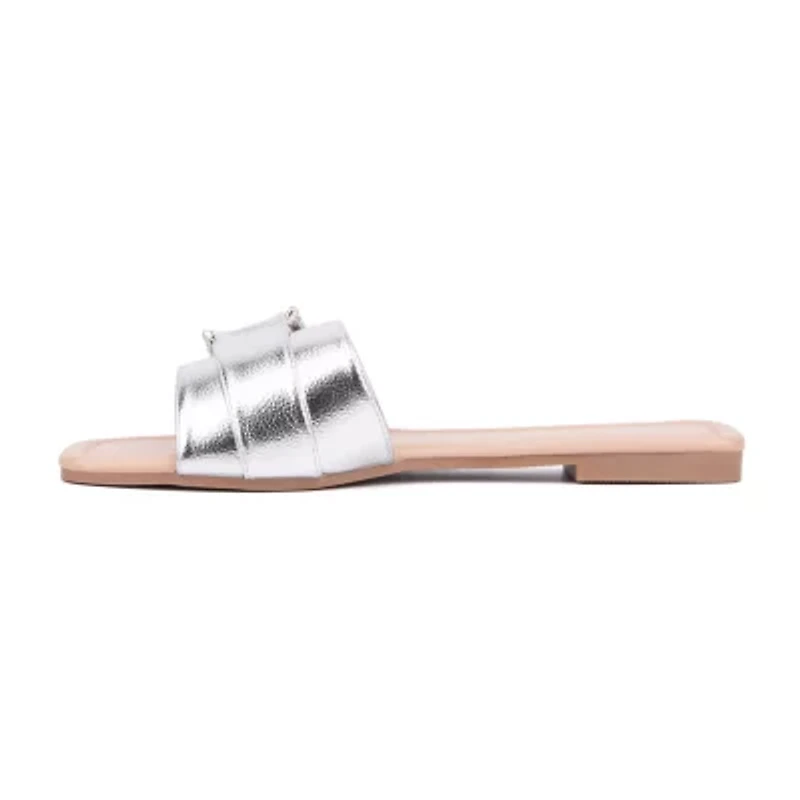 New York & Company Womens Nadira Flat Sandals