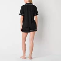 Ambrielle Womens Short Sleeve 2-pc. Pajama Sets