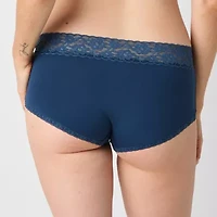 Arizona Body Organic Cotton with Lace Boyshort Panty