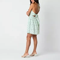 by&by Womens Sleeveless Paisley Babydoll Dress Juniors
