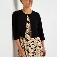 Danny & Nicole Womens Circles Midi Jacket Dress