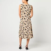 Danny & Nicole Womens Circles Midi Jacket Dress