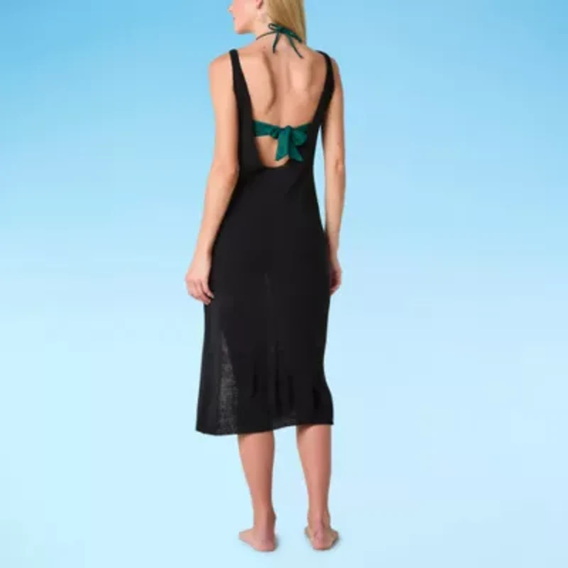 Mynah Womens Knit Dress Swimsuit Cover-Up