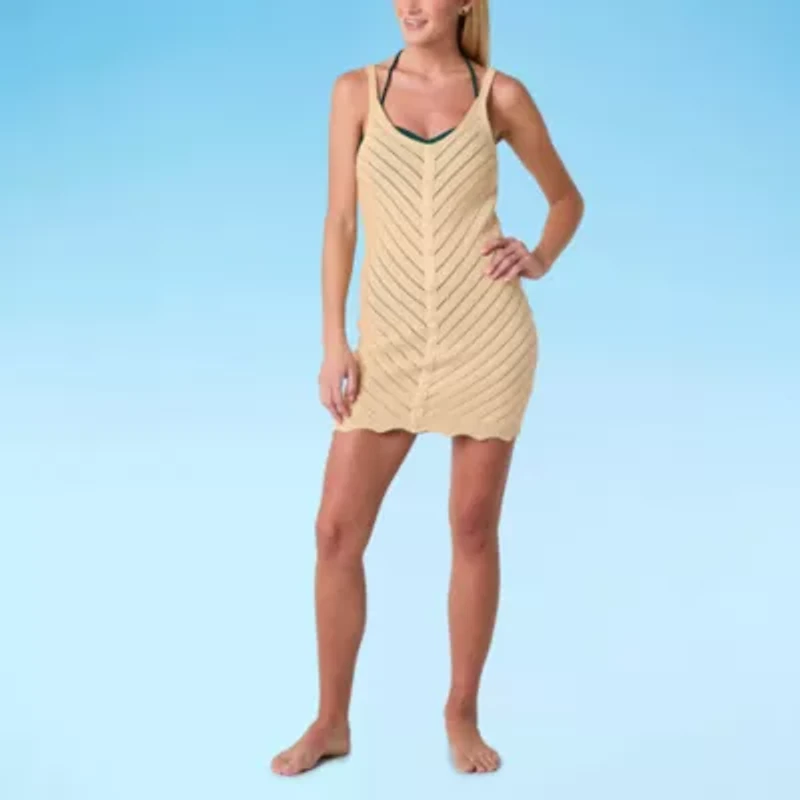 Mynah Womens Knit Dress Swimsuit Cover-Up