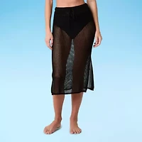 Mynah Womens Knit Skirt Swimsuit Cover-Up