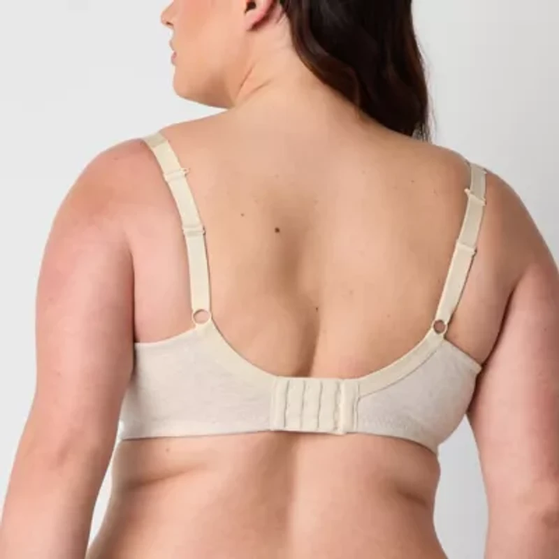 Ambrielle Cotton Womens Medium Support Demi Bra