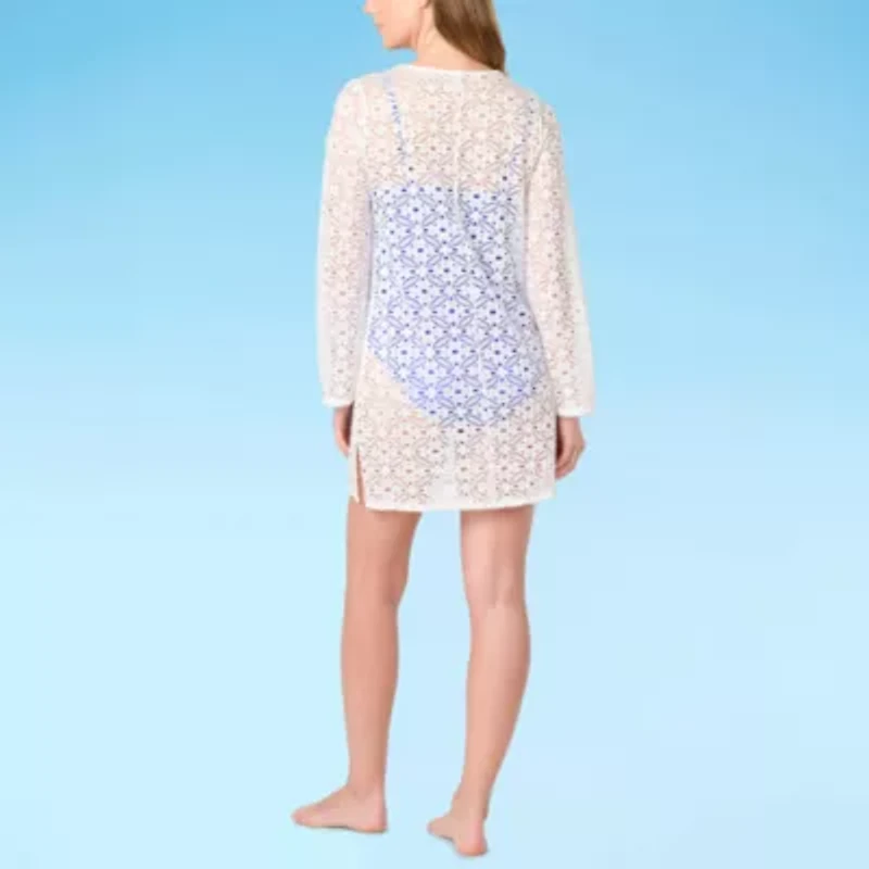 Liz Claiborne Womens Dress Swimsuit Cover-Up