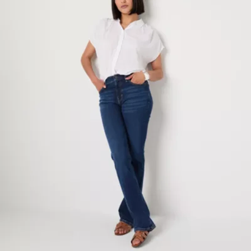 a.n.a Womens High Rise Bootcut Jean