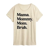 Womens Crew Neck Short Sleeve Regular Fit Graphic T-Shirt