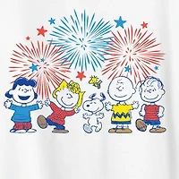 Womens Crew Neck Short Sleeve Regular Fit Peanuts Graphic T-Shirt