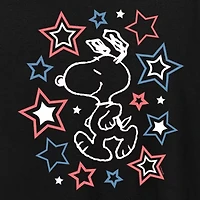 Womens Crew Neck Short Sleeve Regular Fit Peanuts Graphic T-Shirt