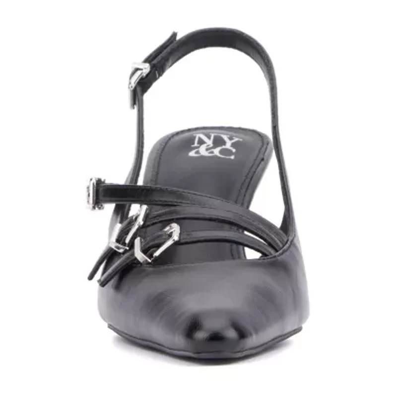 New York & Company Womens Imari Heeled Sandals