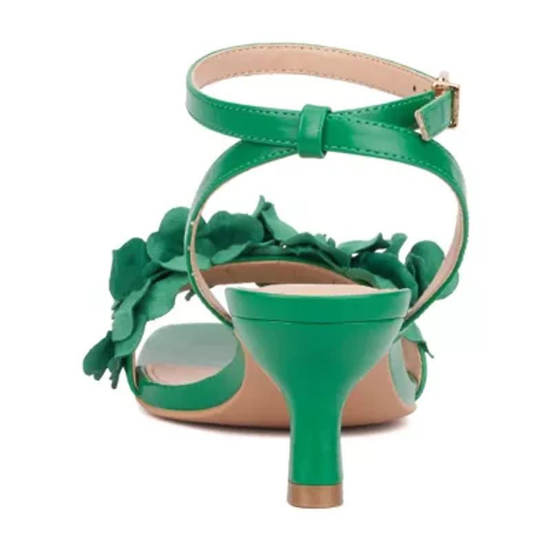 New York & Company Womens Gwendolyn Kitten Heeled Sandals