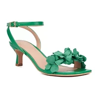 New York & Company Womens Gwendolyn Kitten Heeled Sandals