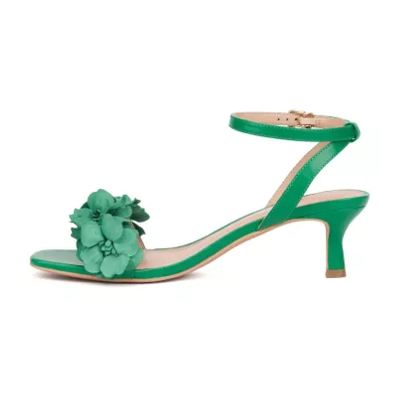 New York & Company Womens Gwendolyn Kitten Heeled Sandals