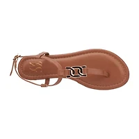 New York & Company Womens Kaia T-Strap Flat Sandals