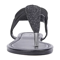 New York & Company Womens Freya T-Strap Flat Sandals