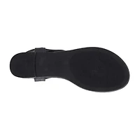 New York & Company Womens Freya T-Strap Flat Sandals