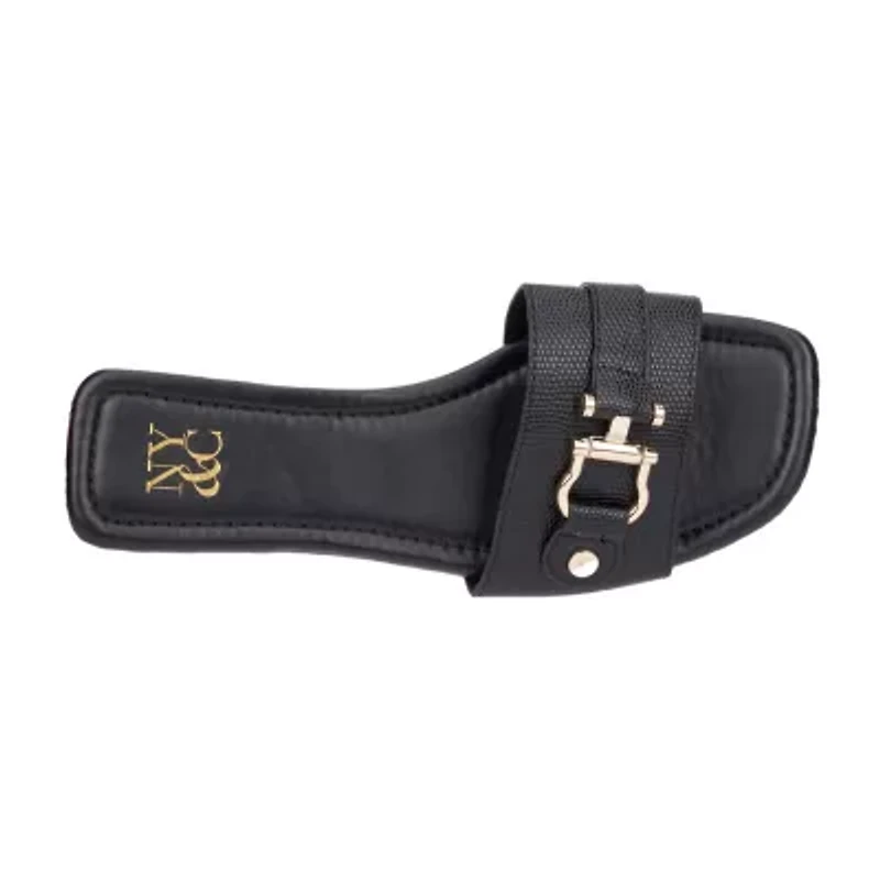 New York & Company Womens Isolde Slide Sandals