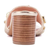 New York & Company Womens Raquelle Slide Sandals